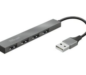 Trust Halyx Mini Hub USB 4 Puertos Aluminio