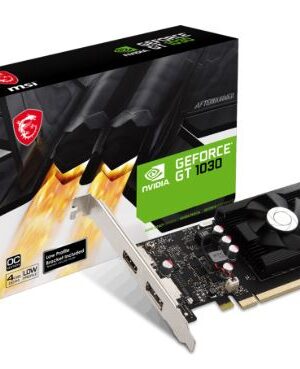 Placa MSI NVIDIA GeForce GT 1030 4G LP OC