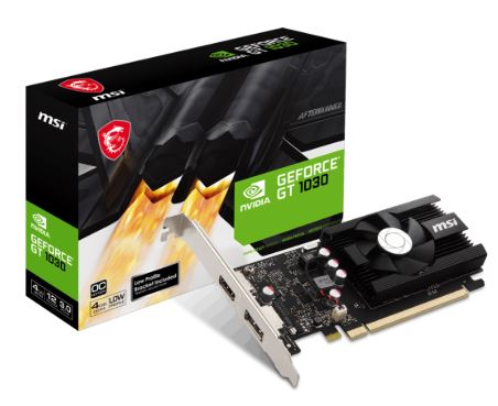 Placa MSI NVIDIA GeForce GT 1030 4G LP OC