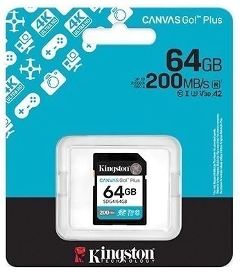 Micro Sd 64GB V30 Kingston Canvas Go Plus
