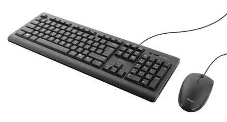 Combo Teclado-Mouse Trust Primo Black USB