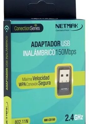 NETMAK ADAPTADOR USB 2.0 (M) A WIFI 150 MBPS (NM-CS150)