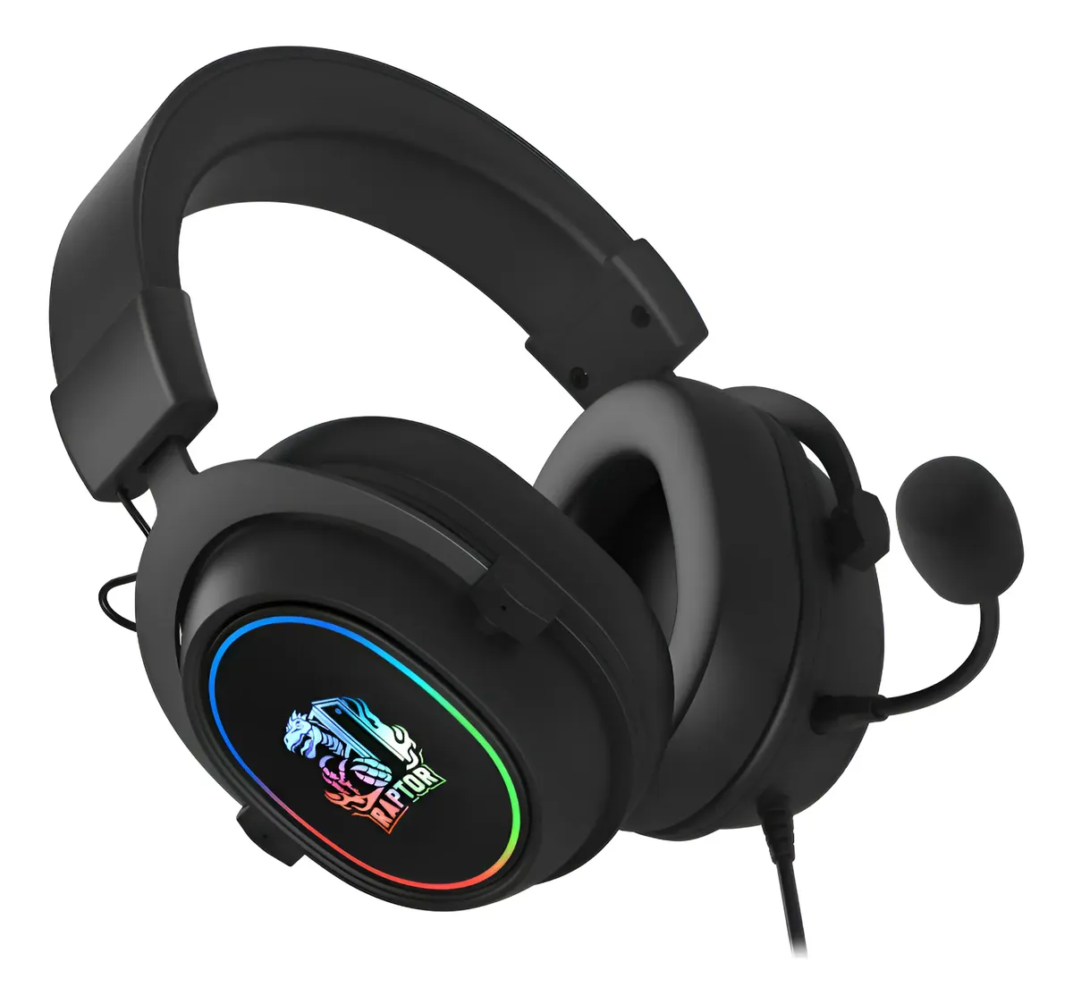 Auricular Gamer Raptor Inferno Pro Rgb 7.1 Usb Negro (7169)