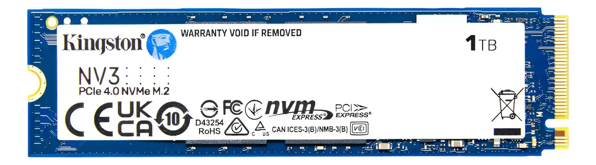 SSD M.2 NVMe Nvme 1Tb G4 Kingston Nv3