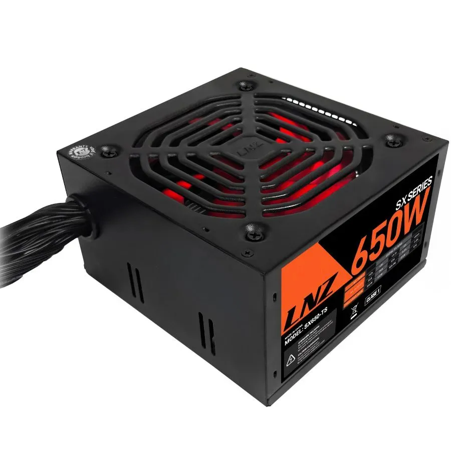 Fuente 650W Lnz Sx650-Ts Led Red Fan