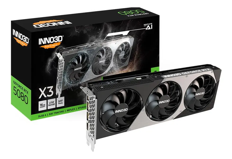 Placa de Video Inno3D Nvidia Geforce Rtx 5080 16Gb Gddr7 X3