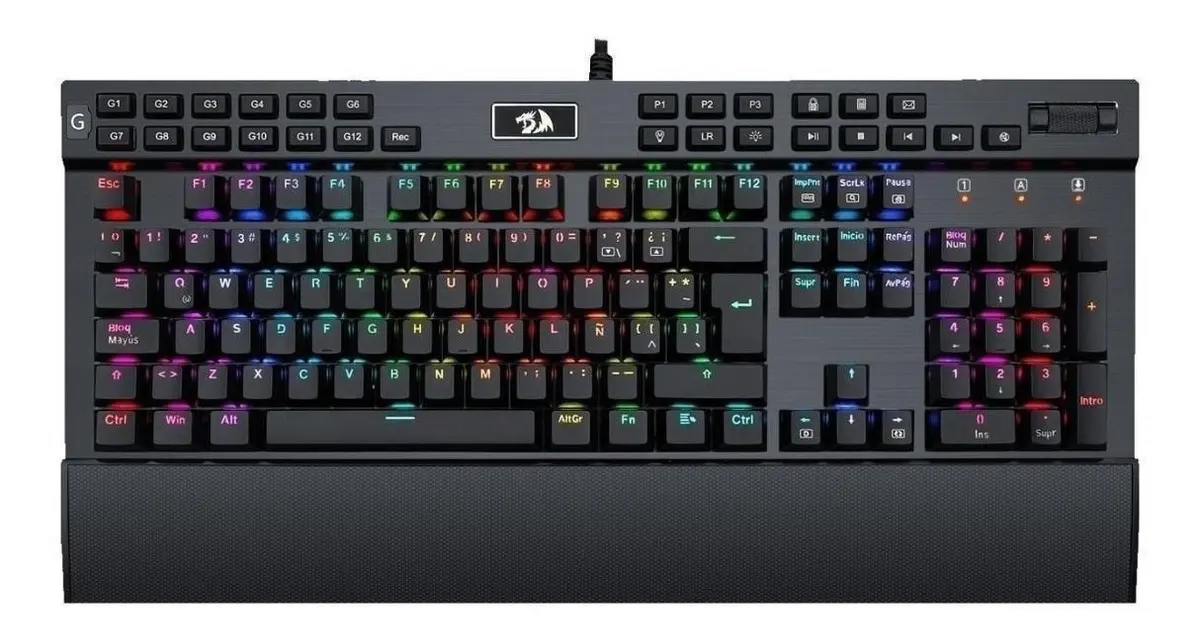 Teclado Redragon Yama Black Purple Switch Spanish K550-1-Sp