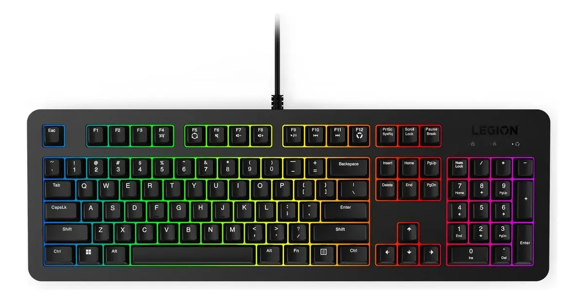 Teclado Lenovo Teclado Gamer Legion Km310 Membrana Rgb