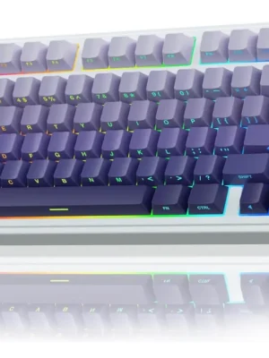 Teclado Mecanico Aula F75 Degrade Violeta