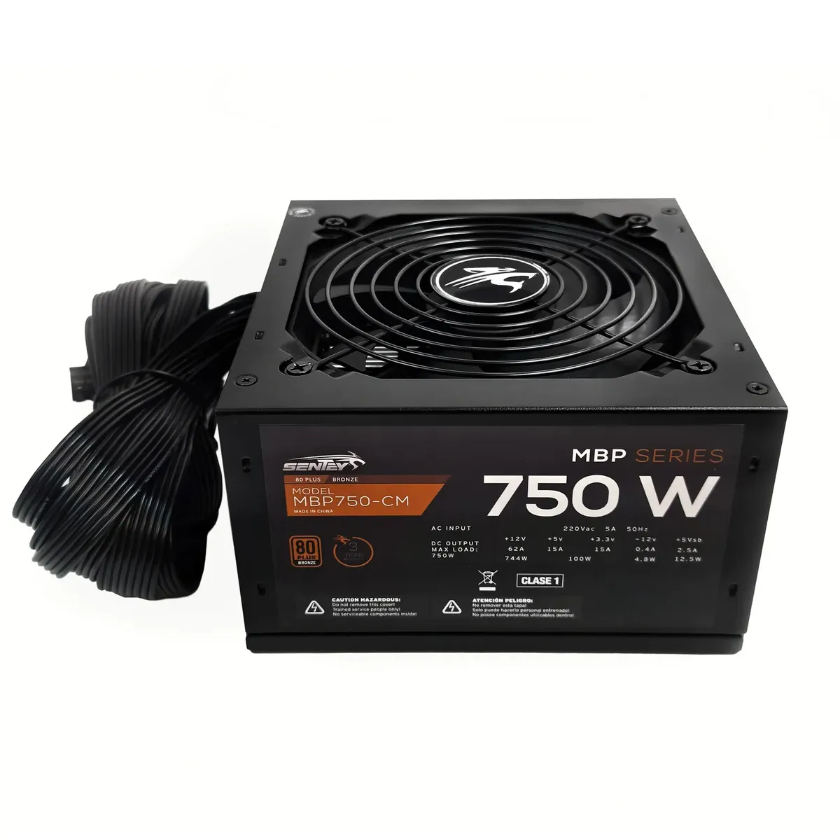 Fuente 750W Sentey Mbp750-Cm 80 Plus Bronze