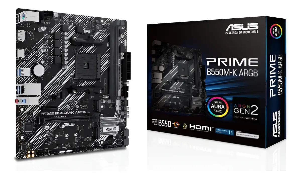 Mother AMD Asus Prime B550M-K Argb Am4