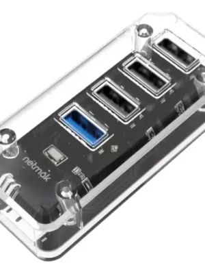 Hub Netmak NM-AC12 USB-A 3x USB-A 2.0 + 1x USB-A 3.0