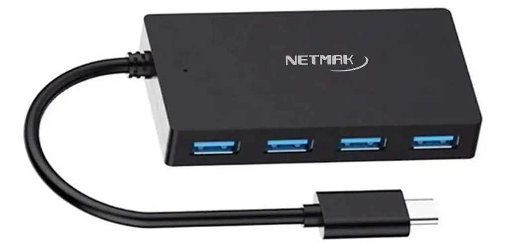 Hub Netmak NM-HUBC USB-C a 4 Puertos USB-A 2.0