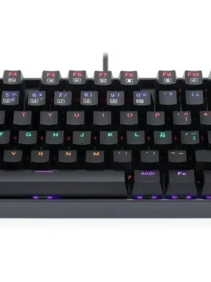 Teclado Redragon Kumara Black Red Switch Spanish Rainbow K552-Kr-Sp