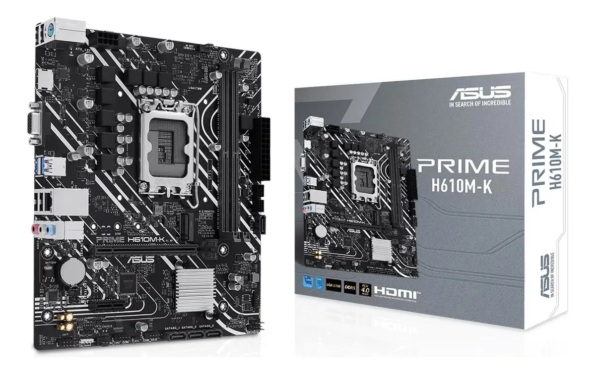 Mother Intel Asus S1700 Prime H610M-K Ddr5 Box M-Atx