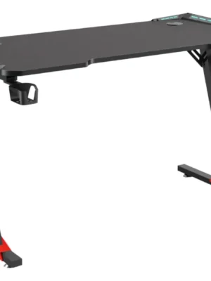Escritorio Gamer Raptor Glow Station Se Rgb Via Usb C/Portavasos + Porta Auricular