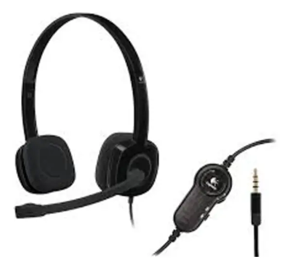 Auricular Logitech C/Microfono H151 Black Jack 3.5