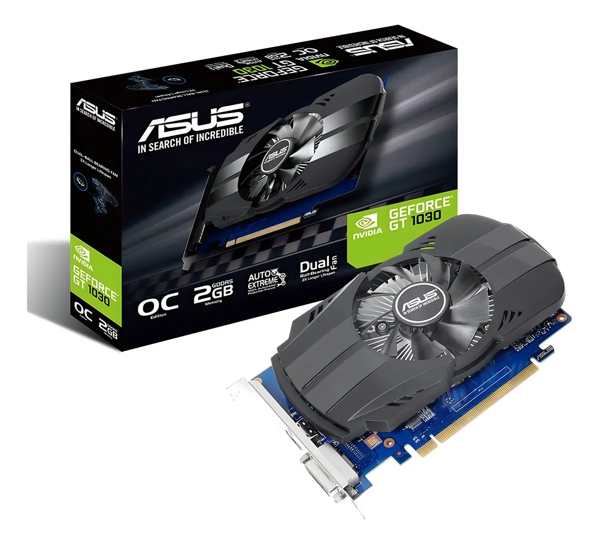 Placa de Video Asus Nvidia Geforce Phoenix Ph-Gt1030 O 2Gb Gddr5