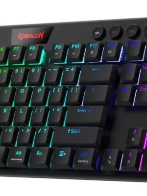 Teclado Redragon Horus Fs Black Red Switch Spanish Wireless K618-Rgb-Sp Rd