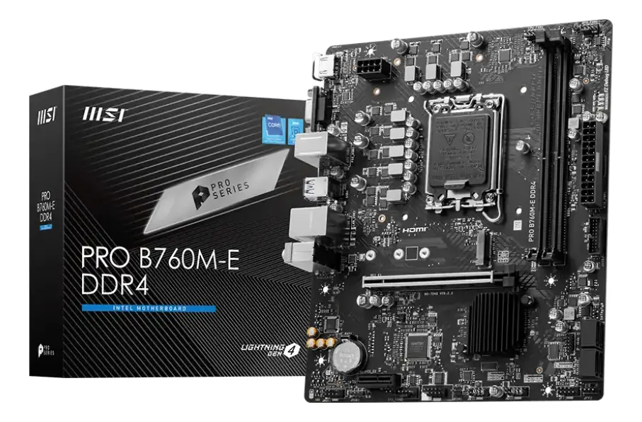 Mother Intel Msi S1700 Pro B760M-E Ddr4 Box M-Atx