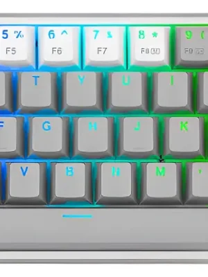Teclado Redragon Fizz Pro Gray/White Red Switch Spanish Wireless K616-Rgb Gw Sp
