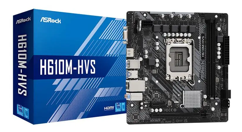 Mother Intel Asrock H610M-Hvs Intel Lga1700 12Ava Gen