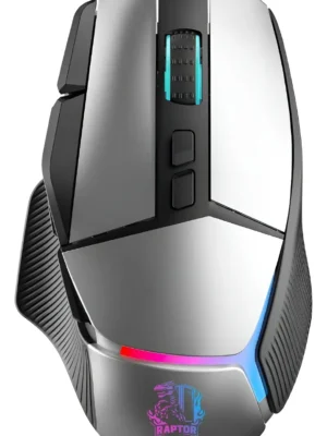 Mouse Raptor Storm Grip Wireless 9 Botones 24000Dpi Retroiluminado C/Software (7411)
