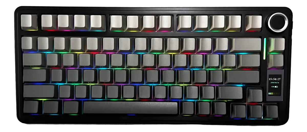 Teclado Mecanico Wireless Aula S75 Pro Black Degrade C/Pantalla
