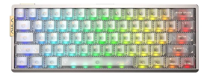 Teclado Mecanico Magnetico Aula Ag60 Silver Aluminio