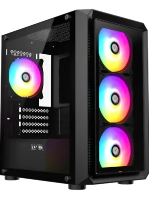 Gabinete Raptor Infinity Glass Tg X2 Mid-Tower Rgb Fan X4 (6717)