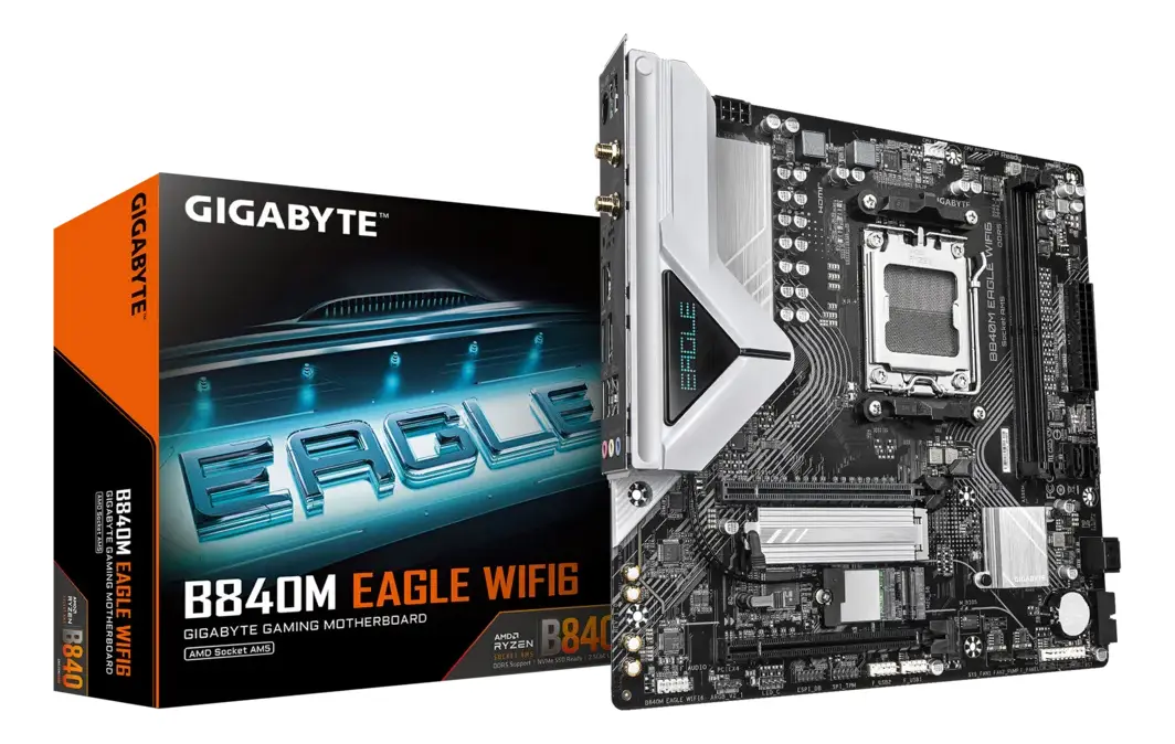 Mother AMD Gigabyte B840M Eagle Wifi6 Ddr5 Am5 (Serie 7000/8000) (8970)