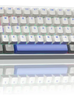 Teclado Magnético Aula Win68He Max White-Blue-Grey