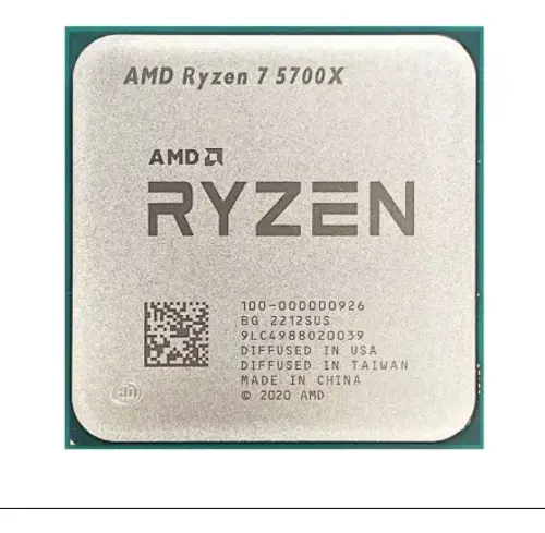 Procesador AMD Ryzen 7 5700X Am4 65W Tray Sin Cooler Sin Video