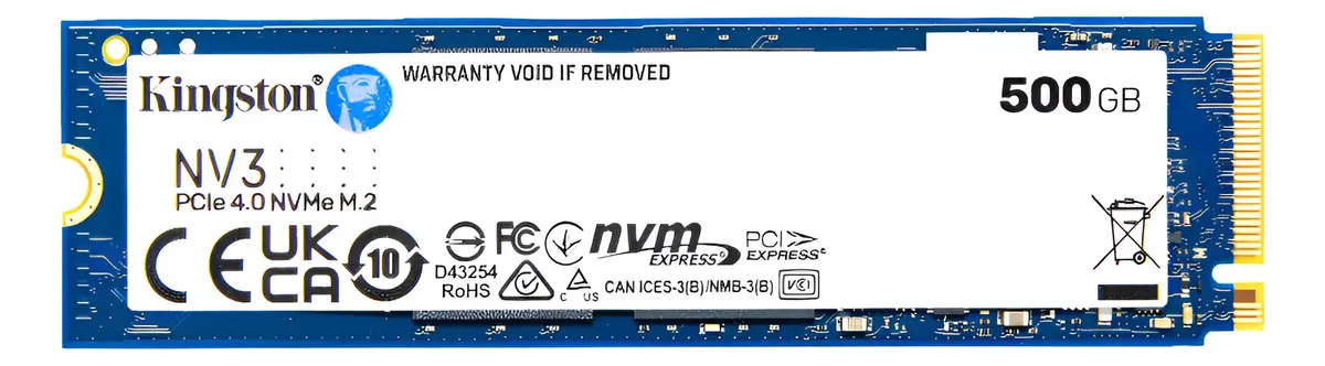 SSD M.2 NVMe Nvme 500Gb G4 Kingston Nv3