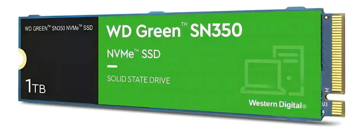 SSD M.2 NVMe M.2 1Tb Wd Green Sn350 Nvme