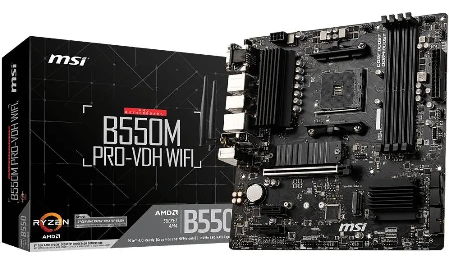Mother AMD Msi Am4 B550M Pro-Vdh Wifi Box M-Atx