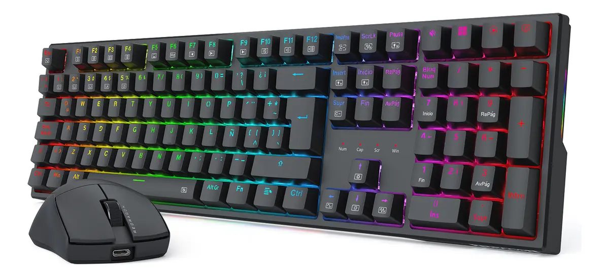 Combo Teclado+Mouse Redragon S146-Sp Teclado K668 (Full Size) + M724