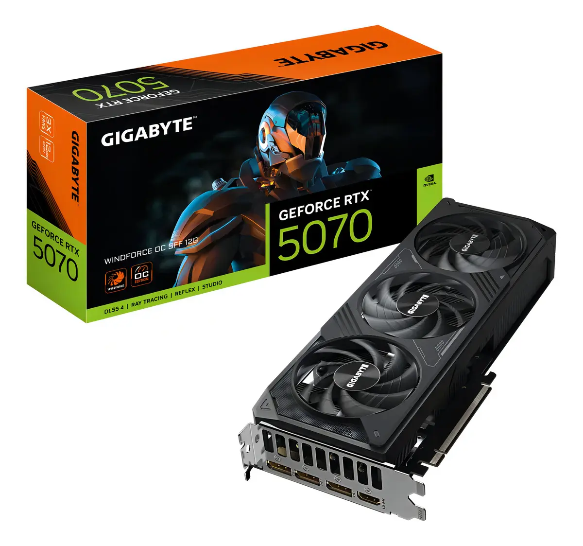 Placa de Video Gigabyte Rtx 5070Ti Wf3 Oc V2 16Gb