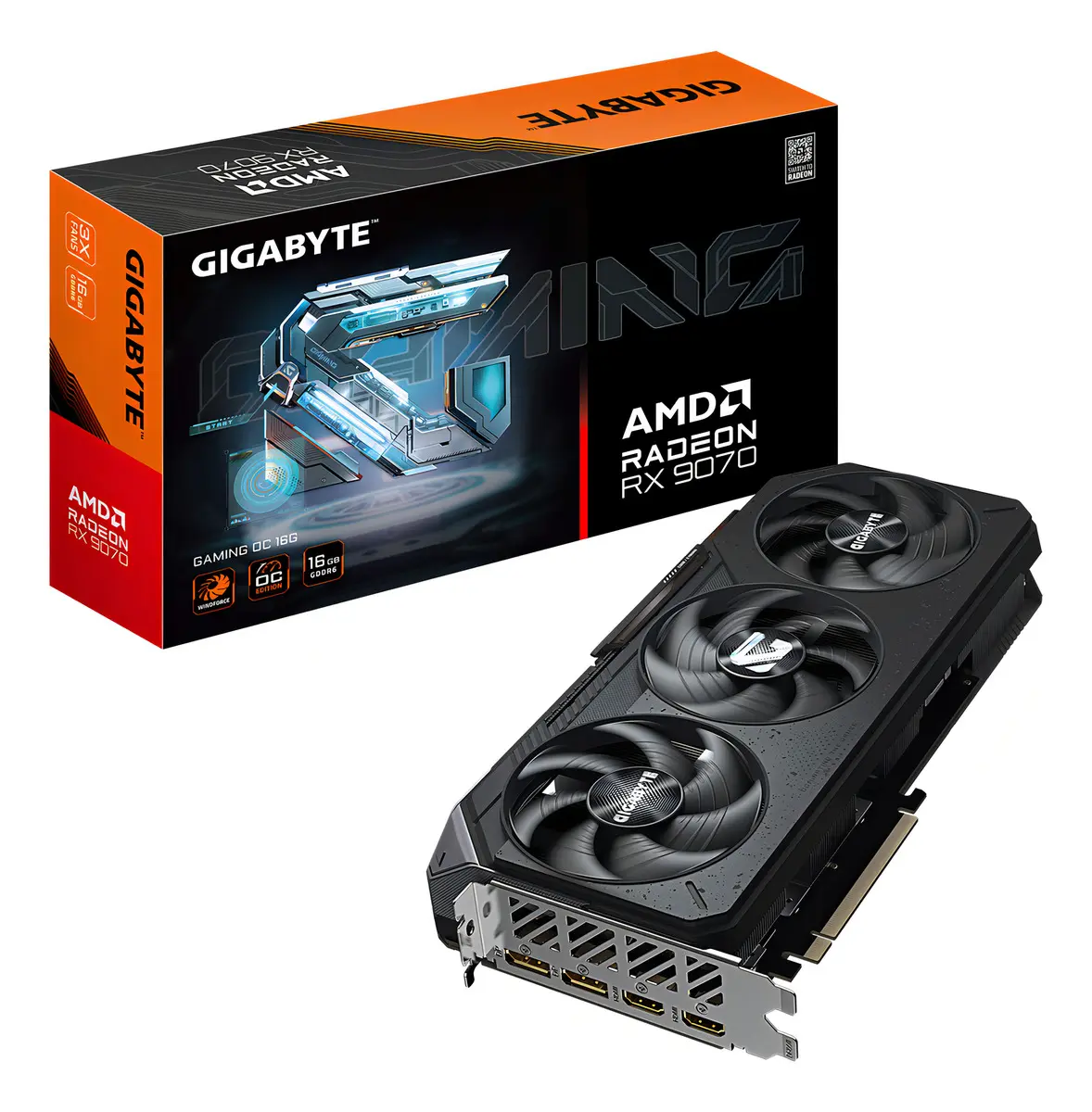 Placa de Video Gigabyte Radeon Rx 9070 Gaming Oc 16G Gddr6